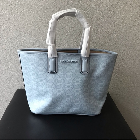MICHAEL MICHAEL KORS JODIE PALE OCEAN TOTE NWT - Picture 13 of 13